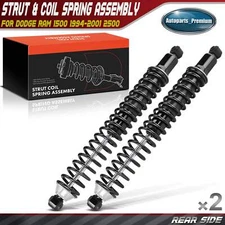 2x Rear Shock Absorber with Coil Spring Load Adjusting for Dodge Ram 1500 2500