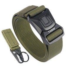 Men's Military Tactical Belt Rust-Proof Metal Quick Release Buckle Army Belt