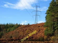 Photo 6x4 Power line, Loch Ard Forest Kinlochard Crossing Druim nan Mial, c2013