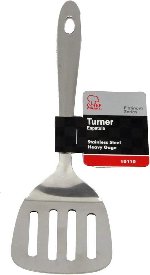 Chef Craft Stainless Steel Turner Spatula ***4 PACK***BRAND NEW*** - Image 2 of 3