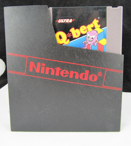 Nintendo NES cartridge Q*BERT qbert (3 SCREW) 1985 vintage EARLY TESTED WORKS - Picture 3 of 5