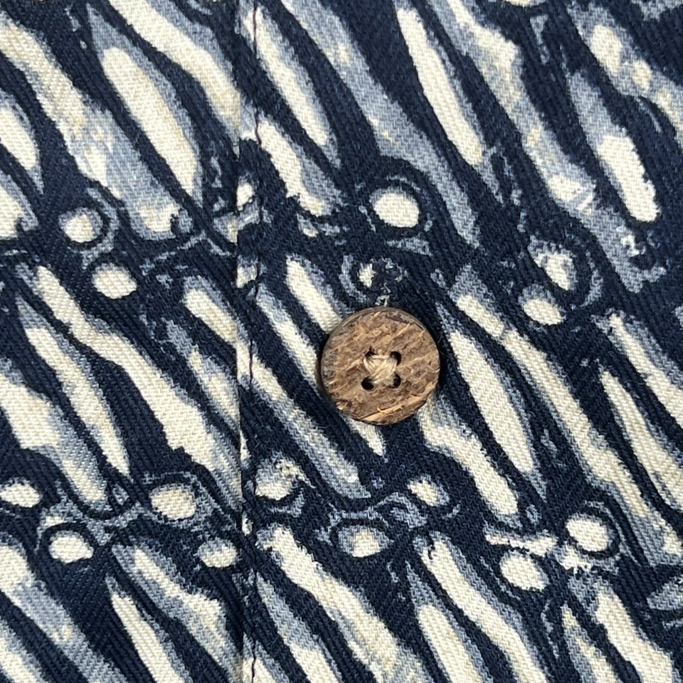 Nueva Camisa Roundtree and Yorke Para Hombres XL Abotonada Tribal Azteca Hawiana Foto 4 de 4