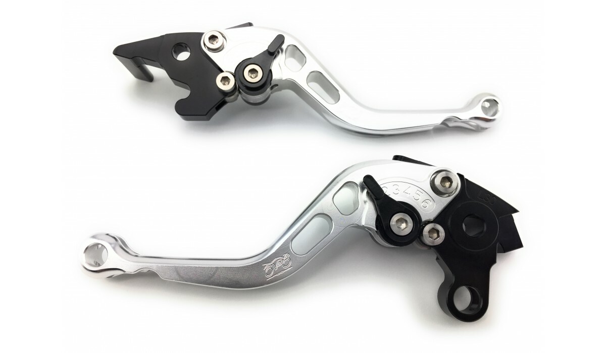 Leviers de frein Hornet 600 réglables couleur argent pour remplacer les commandes Honda d'origine