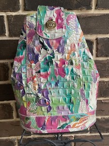 Brahmin Allie Sling Backpack Daylily Watercolor and matching wallet 37476018-1_2.jpg main image 2