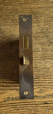 Vintage Mortise Lock With A Tiger Wash Face Plate, No Key