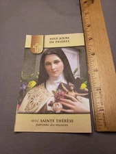 Vintage Catholic St Therese Of Lisieux Holy Prayer Card A45