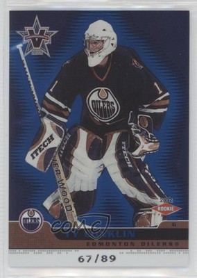 2001-02 Pacific Vanguard Rookie Blue 67/89 Ty Conklin #111 Rookie RC 1o3