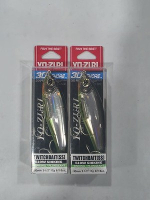 (LOT OF 2) Yo Zuri Duel 3D Inshore Twitchbait 90SS Slow Sinking