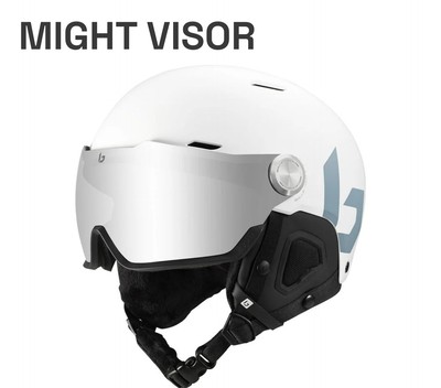 BOLLE MIGHT VISOR PREMIUM OFF WHITE HELM SKI SNOWBOARD GR. L   UVP249   