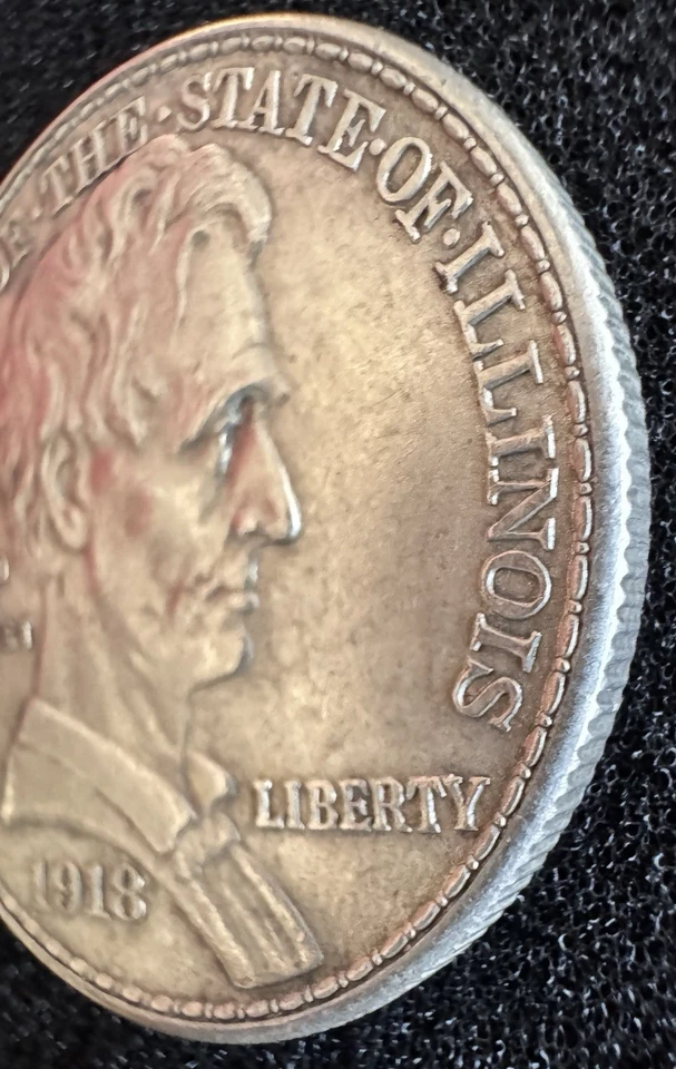 * 1918-P * SOLID+ GEM BU MS LINCOLN-ILLINOIS COMMEMORATIVE HALF-DOLLAR * - Image 4 of 4