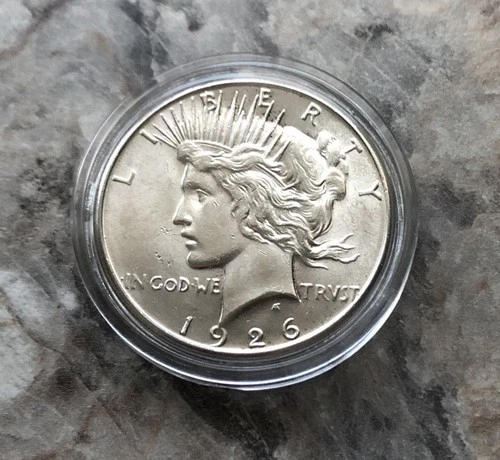 1926-S SILVER PEACE DOLLAR IN STUNNING MINT STATE BU CONDITION!!