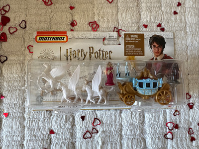 Matchbox Harry Potter Beauxbaton Carriage with Abraxan Horses Hitch & Haul Set