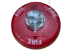 System Sensor PC2R Fire Alarm Horn Strobe Ceiling Red