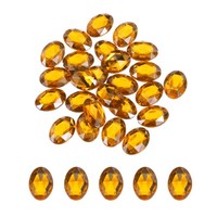 25 StüCk Acryl Oval Edelsteine 18X25Mm KüNstliche Strasssteine Bernstein