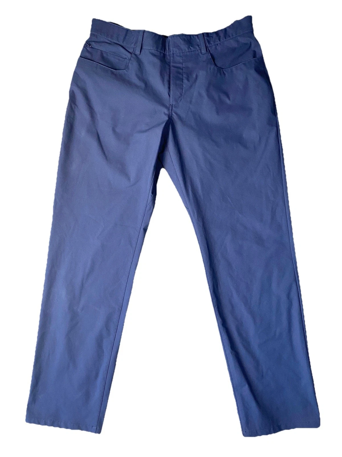 Nike Velocity Dri-Fit Golf Pants 33x32 Blue Trousers Breathable Grip Waistband