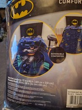 BATMAN, 2 Piece Twin/Full Reversible Comforter Set - 72" x 86"