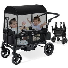 Foldable Wagon Stroller, Stroller Wagon for 2 Kids, Premium All Terrain Wagon fo