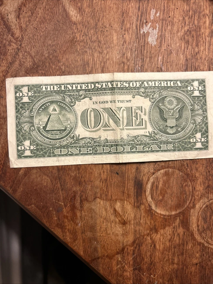 True Palindrome Radar $1 Bill Fancy Serial Number 2021 B65999956B (VF - AU) - Image 2 of 2