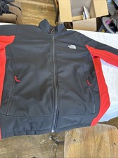 The North Face Apex Bionic Soft Shell Zip Up Red Fleece Winter Jacket Men  s XL