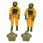 GI Joe Airtight v1 3.75” Action Figure Lot Of 2 1985 Hasbro ARAH Vintage