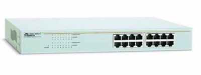 Allied Telesis AT-GS900/16 - 16-Port Gigabit Switch  (unmanaged, fanless, Rack)
