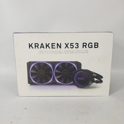 New NZXT Kraken X53 RGB 240mm CPU Liquid Cooler AIO RL-KRX53-RW