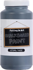 Chalkboard Paint, 16 Oz Black Chalkboard Paint Use on Walls, Doors, Paper, Wood,