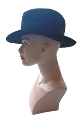 Chapeau Ancien Homme Feutre Fedora Style Borsalino Marque Colletz T 56. - Photo 1/4