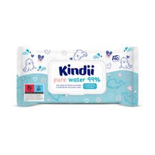 5900095035107 Kindii Pure Water 99% Chusteczki dla niemowląt i dzieci 60 szt. Ki