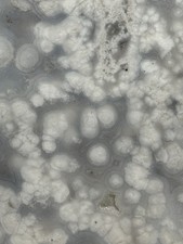 LUNA AGATE SLAB - UNPOLISHED White Cabbing Lapidary Rough Raw Rock Slice Mineral