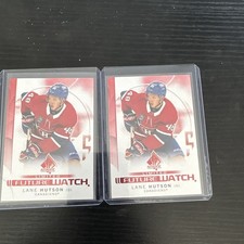 2024-25 UD SP Authentic Lane Hutson X2 Future Watch Limited Red 139 Upper Deck