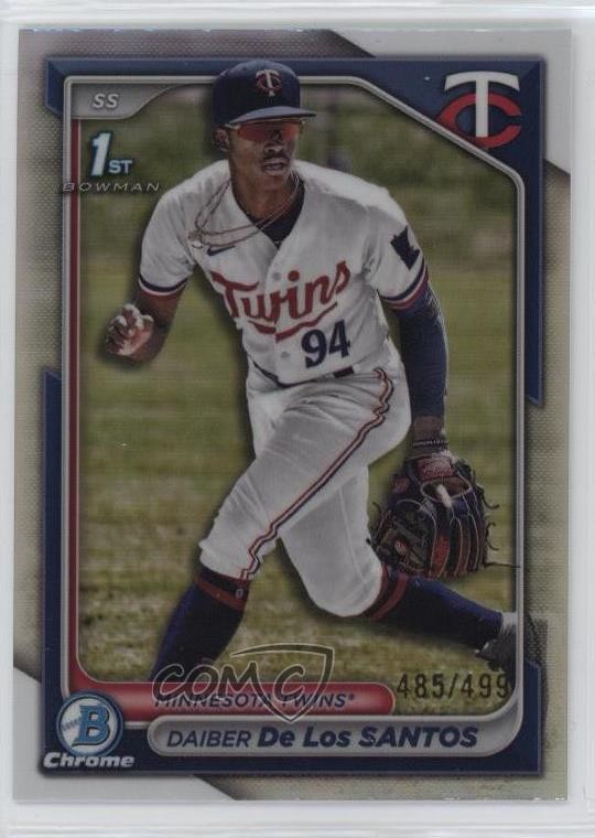 2024 Bowman Chrome Prospects Refractor /499 Daiber De Los Santos #BCP-185 09xy