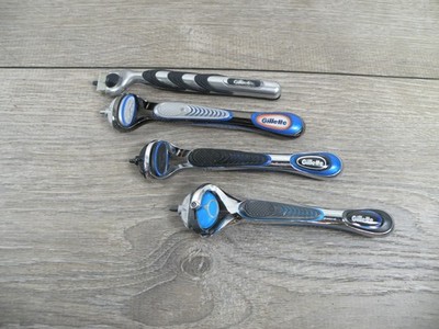 Gillette Mach3 & Fusion Razor Handles Lot - Men's Shaving Razors