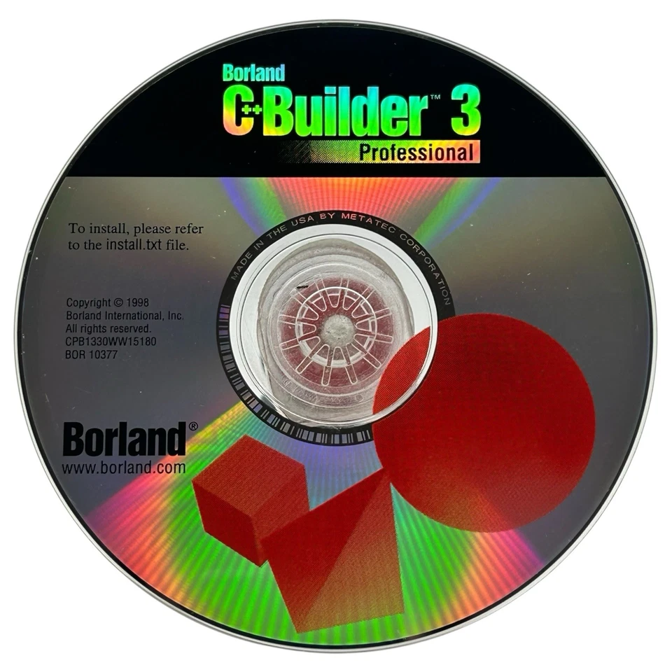 Borland C++ Builder 3 Windows 95/NT Vintage Client/Server Dev Software - Image 3 of 4