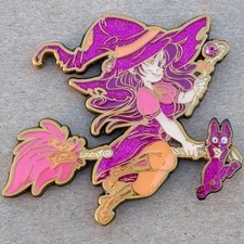 STT Celestial Witch Cat Hunt Geocoin - Stella - Activated  Adoptable - TBADZPC