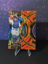 2024 Panini Select MLB- Moises Ballesteros Orange Flash Prizm Premier #32 Cubs