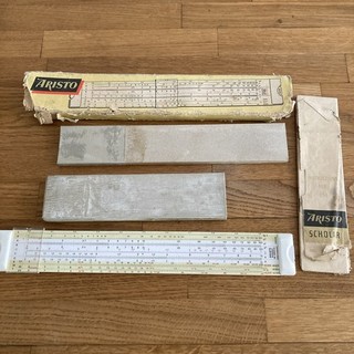 VINTAGE "ARISTO"SLIDE RULE 0903LL WITH ORIGINAL BOX