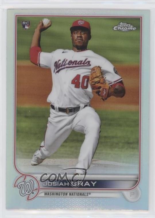 2022 Topps Chrome Refractor Josiah Gray #160 Rookie RC 6u5