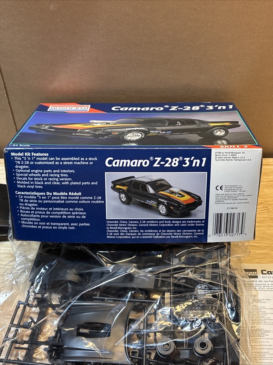 Monogram '78 CAMARO Z-28 3 in 1 #2717 1/24 Scale Model Kit | eBay