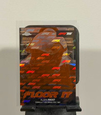(OFFER  ME) Alain Prost 2025 Topps F1 Chrome Logofractor Helmet Orange /25