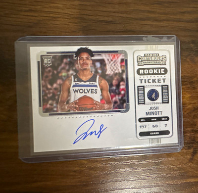 Panini Contenders 2022-23 Rookie Ticket Auto Josh Minott RC On-Card Auto