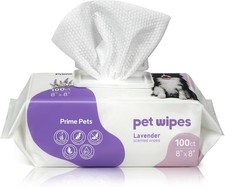 Dog Wipes for Paws and Butt, 100 Count, Pet Wipes for Dogs Cats  8x8 In,