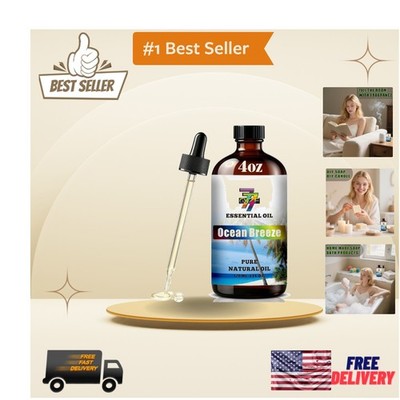 4 fl oz Ocean Breeze Fragrance Oil - Versatile for Diffusers & DIY Projects