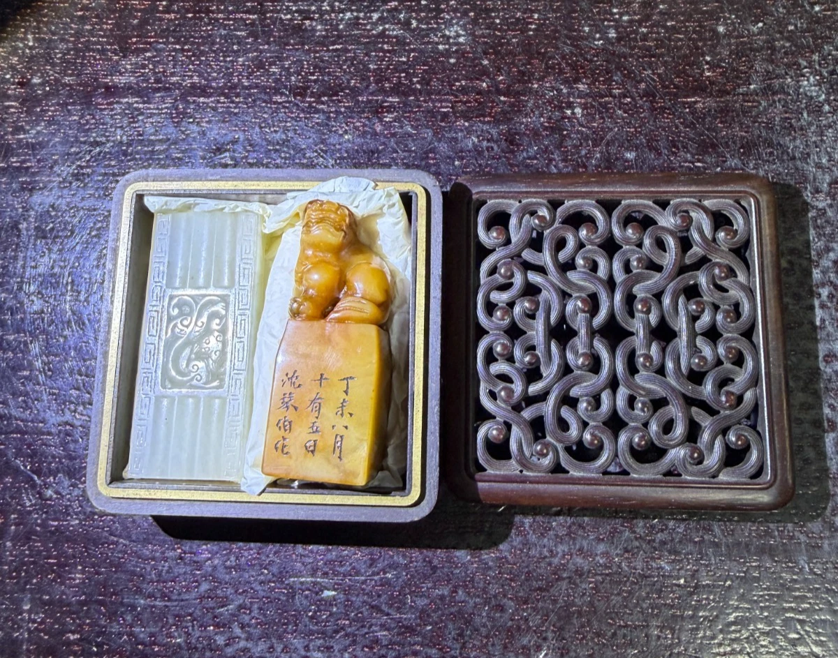 寿山石中国风印章| eBay