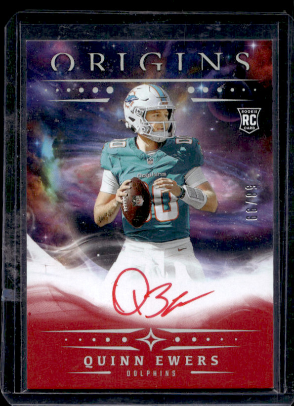 2025 Panini Origins - Rookie Auto Quinn Ewers #RA-QEW Red /99 