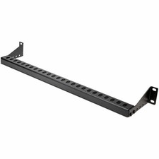 StarTech 1U Rack Mountable Cable Lacing Bar w/Adj Depth 12S-CABLE-LACING-BAR