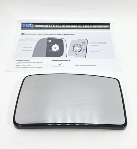 Door Mirror Glass-Heated Towing Mirror Glass TRQ MGA07184 RH for Ford F250 F350