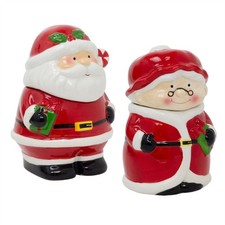Christmas Storage Jar | Ceramic Festive Cookie Jar Biscuit Barrel with Lid 21cm