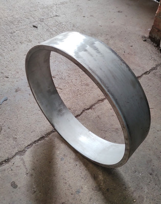 Edelstahlring Außendurchmesser 450 mm Innendurchmesser 420 mm Wand 15 mm Breite 100 mm Metalltechnik