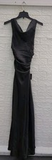 NEW Lulu's Effortlessly Black Satin Dress Women's Size Small